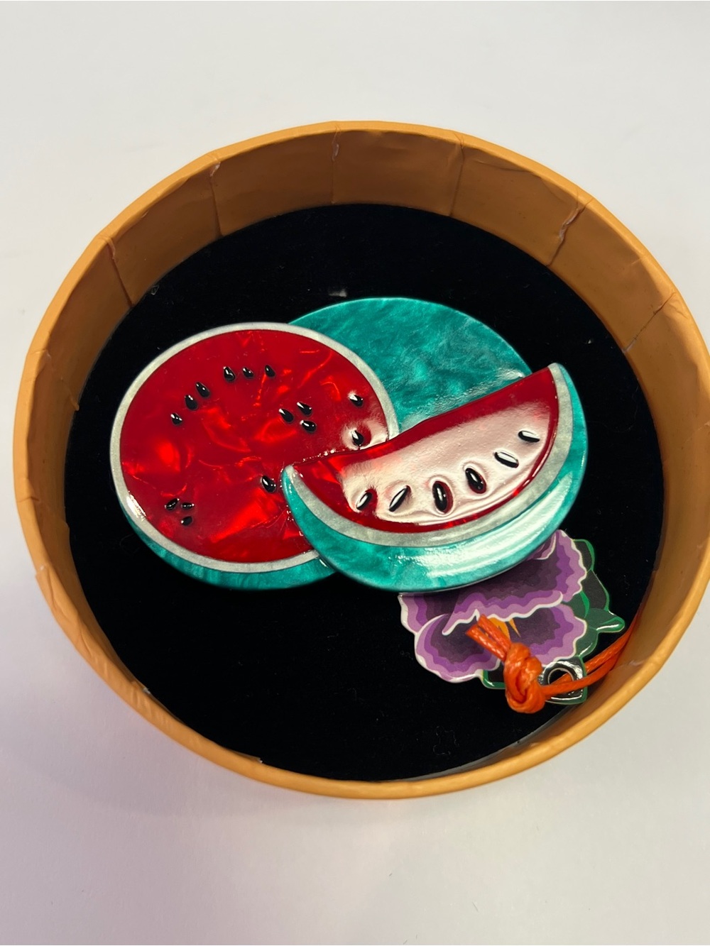 NWT! Erstwilder Viva la Vida Watermelons Brooch